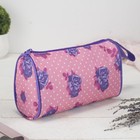 Косметичка-сумочка, отдел на молнии, с ручкой, цвет розовый оптом