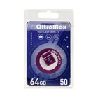 Флешка OltraMax 50, 32 Гб, USB2.0, чт до 15 Мб/с, зап до 8 Мб/с, красная оптом