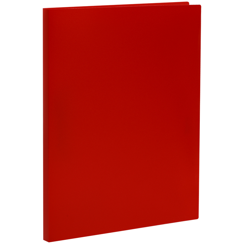 Папка с боковым зажимом СТАММ А4, 14мм, 500мкм, пластик, красная оптом
