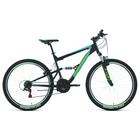 Велосипед 27,5" Forward Raptor 1.0, цвет черный/бирюзовый, размер 18" оптом
