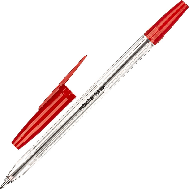 Ручка шариковая неавтоматическая Attache Economy Elementary 0,5мм красн ст оптом