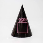 Колпак бумажный Super party, цвет чёрный оптом