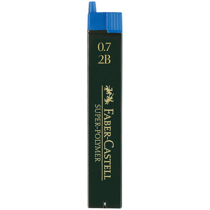 Грифели для механических карандашей Faber-Castell "Super-Polymer", 12шт., 0,7мм, 2B оптом