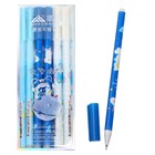 Ручка гелевая со стираемыми чернилами, стержень синий, корпус МИКС оптом