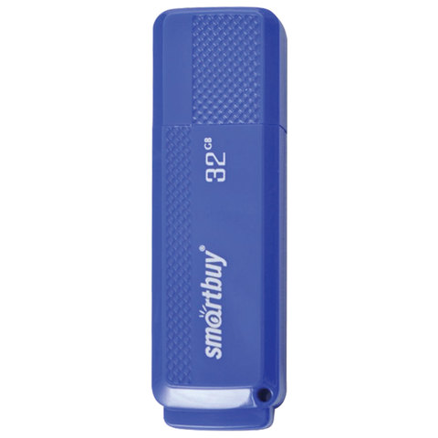Флеш-диск 32 GB, SMARTBUY Dock, USB 2.0, синий, SB32GBDK-B оптом