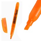 Маркер-текстовыделитель скошенный 5 мм, оранжевый оптом