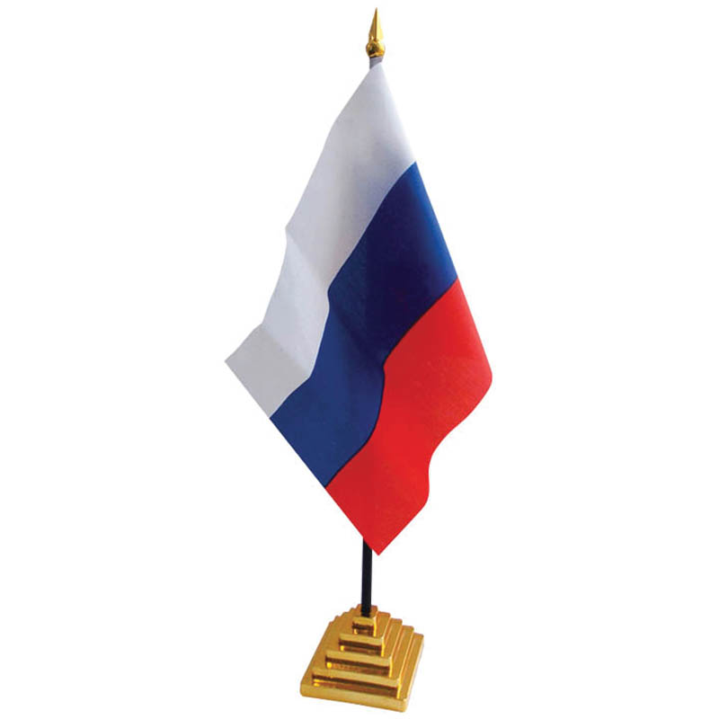 Флаг настольный "Россия" ArtSpace, пластик. подставка оптом