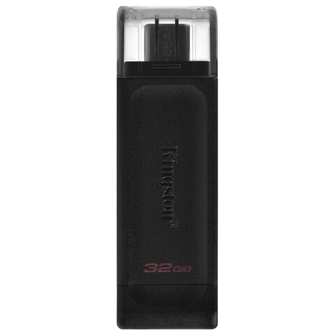 Флеш-диск 32GB KINGSTON DataTraveler 70, разъем Type-C 3.2, черный, DT70/32GB оптом