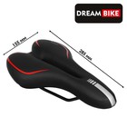 Седло Dream Bike спорт-комфорт, цвет красный оптом