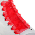 Шнурки для обуви, пара, капроновые, плоские, 20 мм, 110 см, цвет красный оптом
