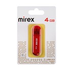 Флешка Mirex CANDY RED, 4 Гб ,USB2.0, чт до 25 Мб/с, зап до 15 Мб/с, красная оптом