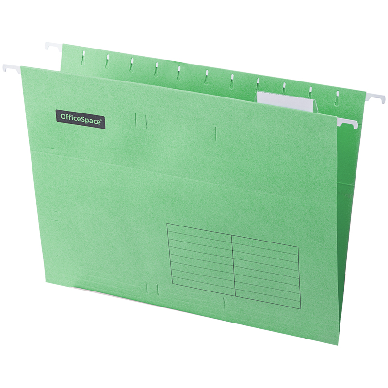 Подвесная папка OfficeSpace А4 (310*240мм), зеленая оптом