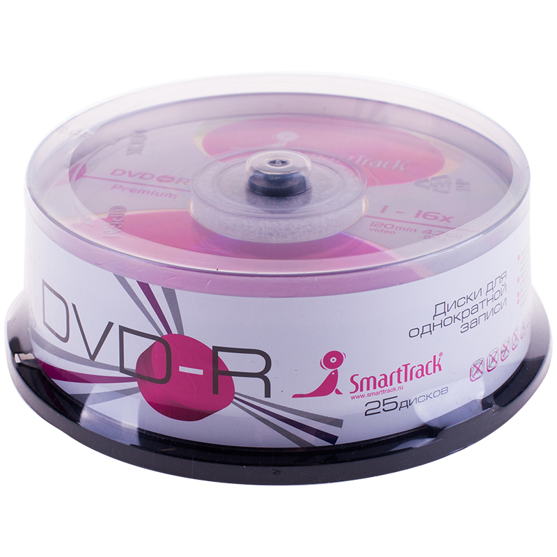  DVD-R 4.7Gb Smart Track 16 Cake Box (25) 