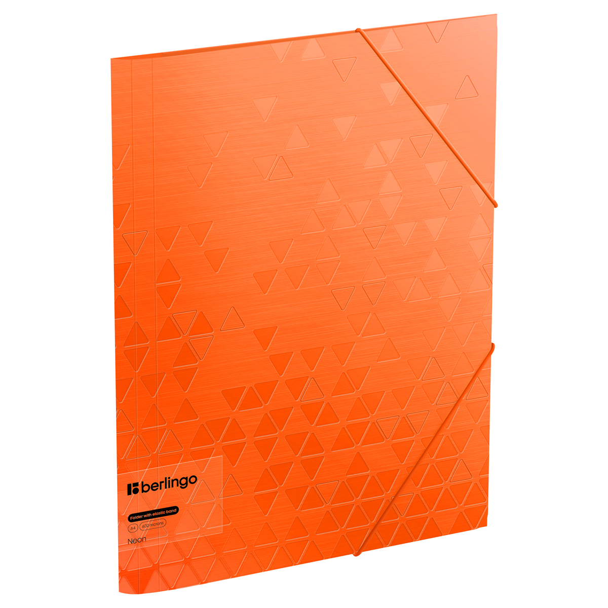 Папка на резинке Berlingo "Neon" А4, 600мкм, оранжевый неон оптом