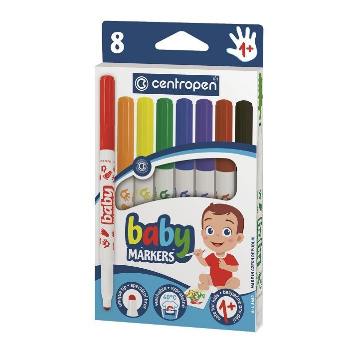  Centropen BABY MARKERS 1+  8      