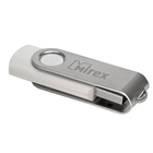 Флешка Mirex SWIVEL WHITE, 4 Гб, USB2.0, чт до 25 Мб/с, зап до 15 Мб/с, белая оптом
