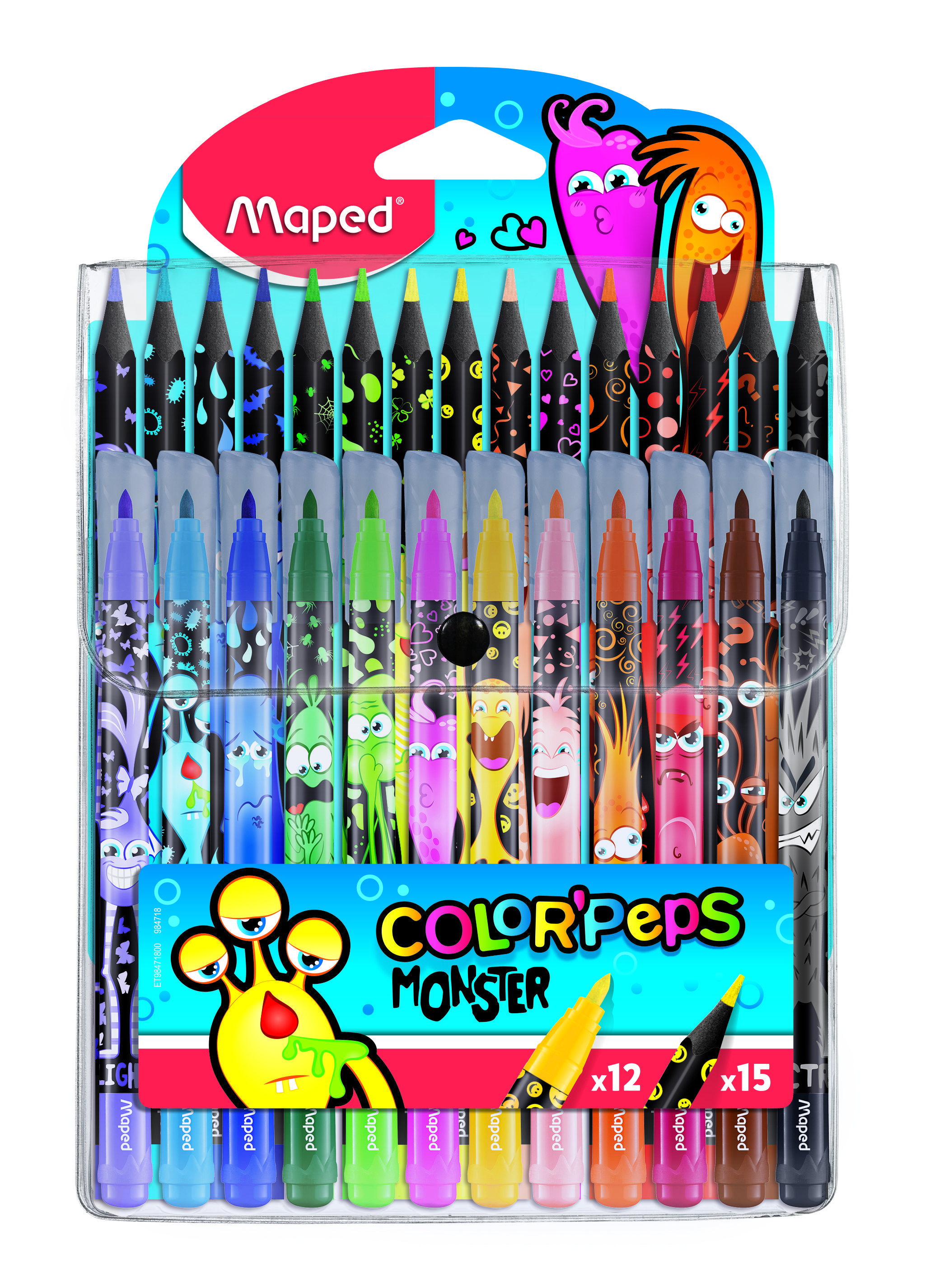    MAPED COLOR'PEPS MONSTER 12 , 15   ,  ,   