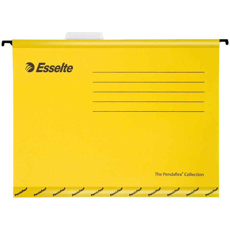 Подвесная папка Esselte "Pendaflex Plus Foolscap", 240*412мм, картон, 210г/м2, желтая оптом