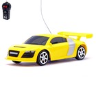 Машина радиоуправляемая «Купе», работает от батареек, цвет жёлтый оптом