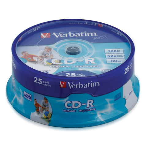  CD-R VERBATIM 700 Mb 52x Cake Box (  ),  25 . 