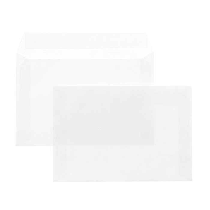 Конверт почтовый C6 (114х162) чистый, белый, стрип, 80 г/м2 оптом