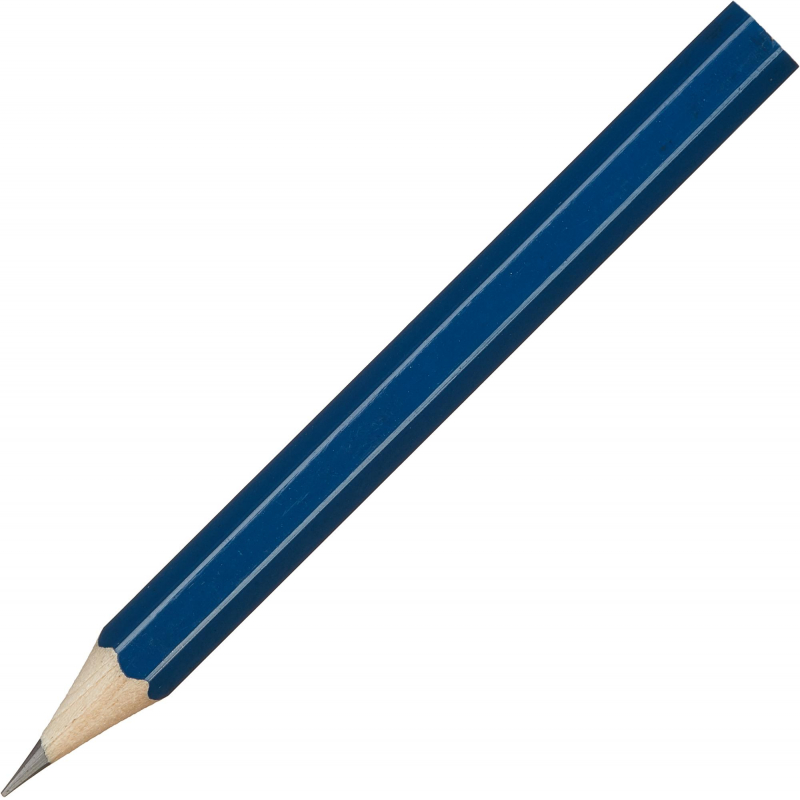 Карандаш чернографитный Attache, 88 мм шестигр., HB, синий корп.под лого оптом