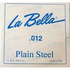 Отдельная стальная струна La Bella PS012 без оплетки, 012 оптом