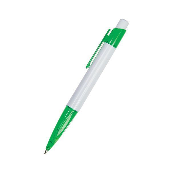 Ручка шариковая [Луизаk, бело-зеленая оптом