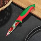 Нож кухонный с антиналипающим покрытием 8 см "Розы" оптом