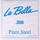 Отдельная стальная струна La Bella PS008 без оплетки, 008 оптом