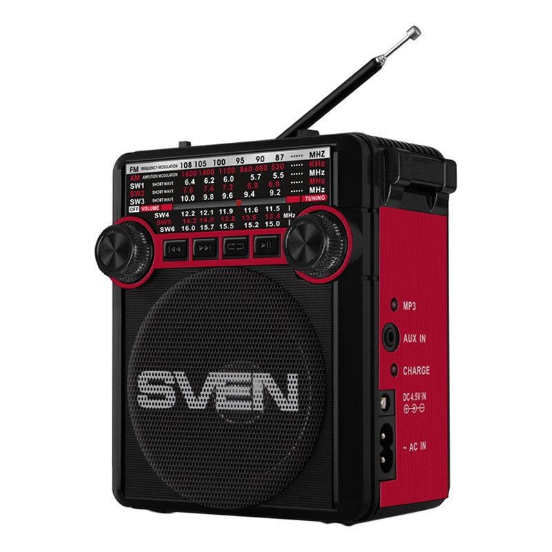Радиоприемник SVEN SRP-355 красный оптом