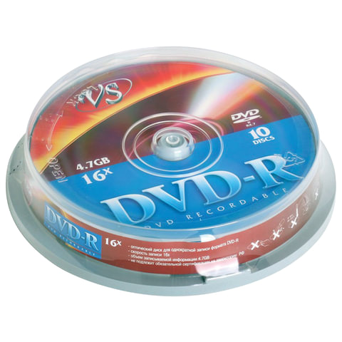  DVD-R VS 4,7 Gb Cake Box (  ),  10 ., VSDVDRCB1001 