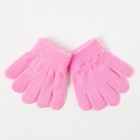 Перчатки одинарные детские, размер 11, цвет розовый 6с177/2_М оптом