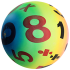 Мяч детский «Цифры», d=22 см, 70 г оптом