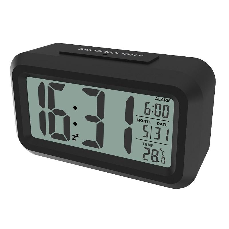 Часы-будильник цифровые RITMIX CAT-100 черный оптом