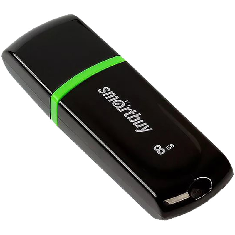 Память Smart Buy "Paean"  8GB, USB 2.0 Flash Drive, черный оптом
