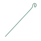 Колышек для подвязки растений, h = 70 см, d = 0.3 см, проволочный, зелёный оптом