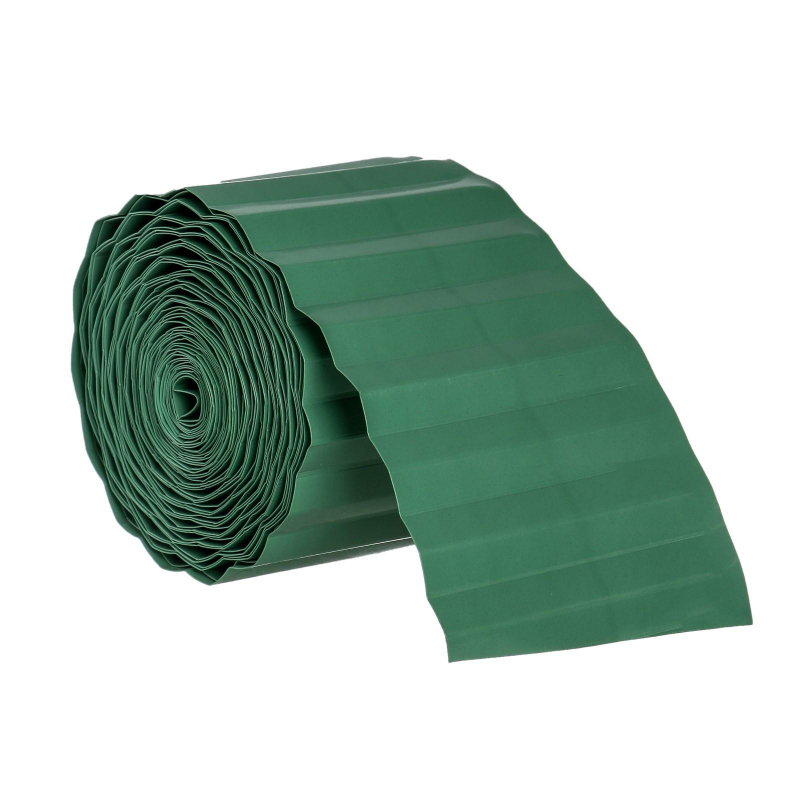 Лента бордюрная, 0.1 x 9 м, толщина 0,6 мм, пластиковая, зеленая,3405174 оптом
