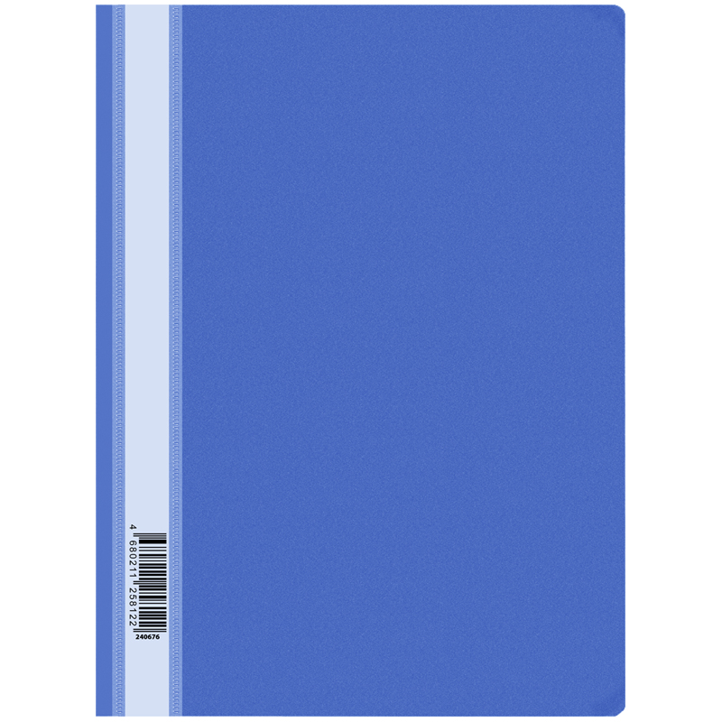 Папка-скоросшиватель пластик. OfficeSpace А4, 120мкм, синяя с прозр. верхом оптом