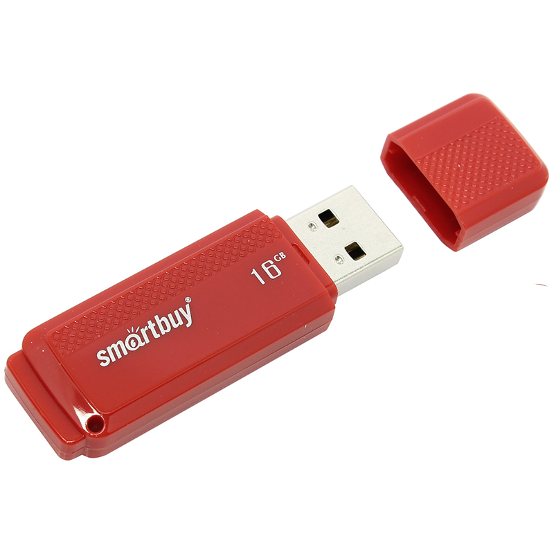 Память Smart Buy "Dock"  16GB, USB 2.0 Flash Drive, красный оптом