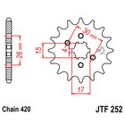 Звезда ведущая JTF252-13, F252-13, JT sprockets оптом