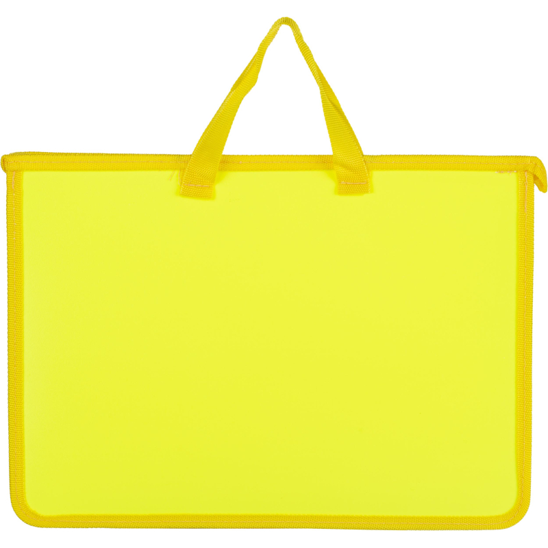 Папка-портфель на молнии с ручками Attache Neon А4+ желтый оптом