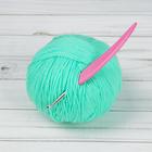 Крючок для вязания, d = 4 мм, 14 см, цвет розовый оптом
