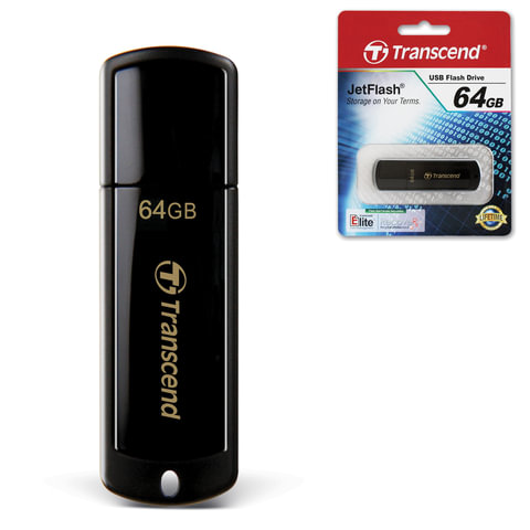- 64 GB, TRANSCEND Jet Flash 350, USB 2.0, , TS64GJF350 