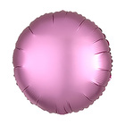 Шар фольгированный 5" «Круг» с клапаном, матовый, цвет розовый оптом