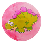 Мяч детский «Динозаврики», d=25 см, 60 г, цвет розовый оптом