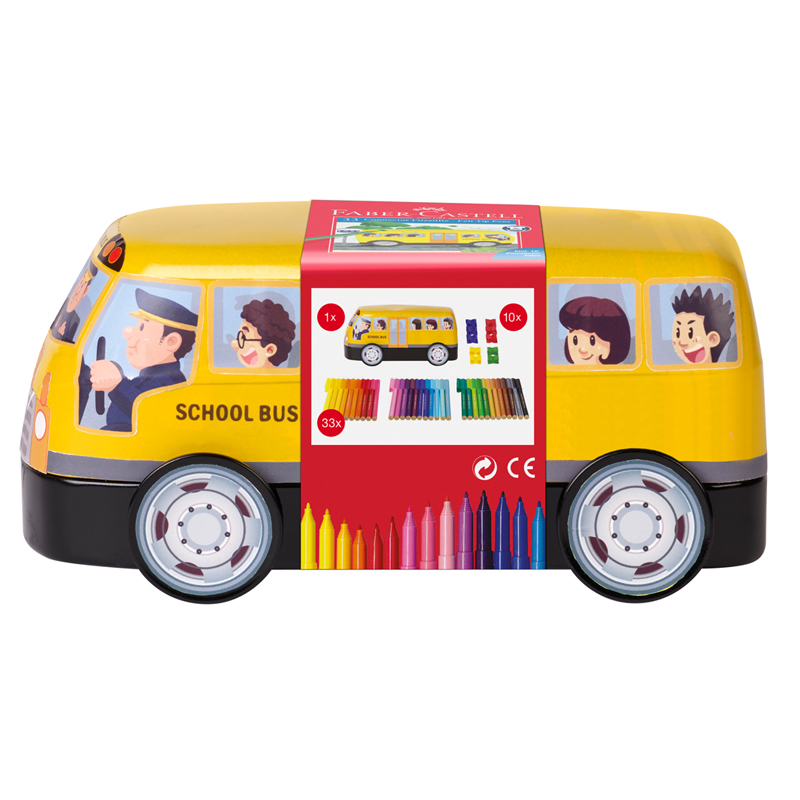    Faber-Castell "Connector School Bus" 33 +10 c, .  
