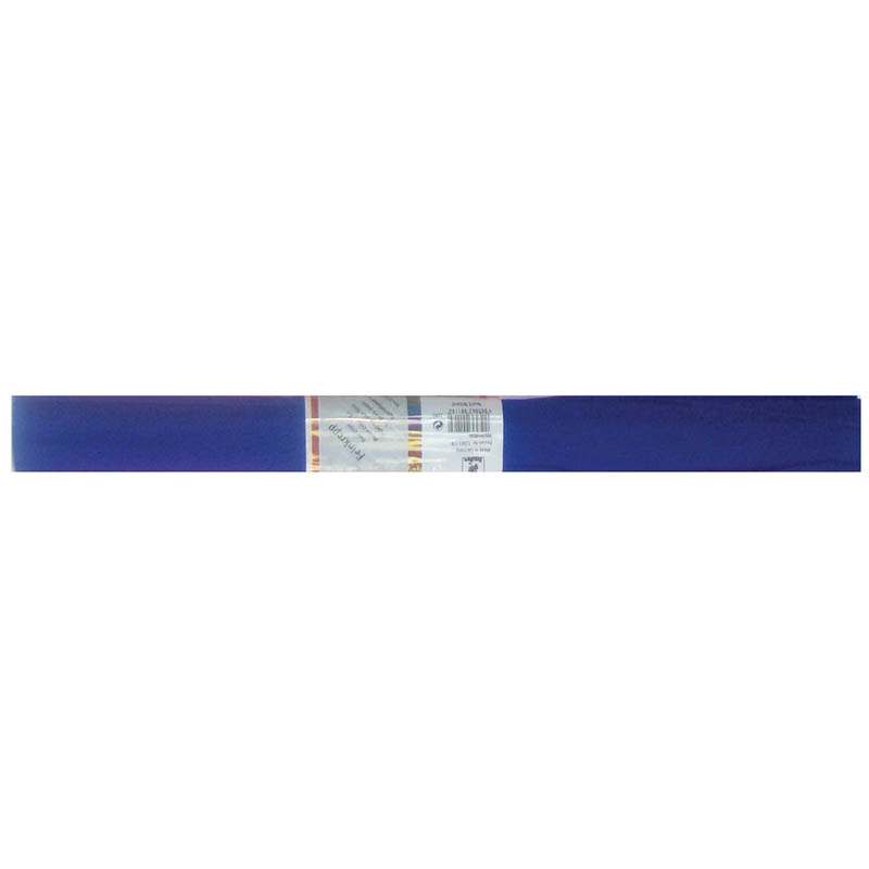 Бумага крепированная Werola, 50*250см, 32г/м2, растяжение 55%, темно-синяя, в рулоне оптом