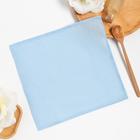 Полотенце вафельное «Доляна» 30х30± 3 см, цвет голубой оптом