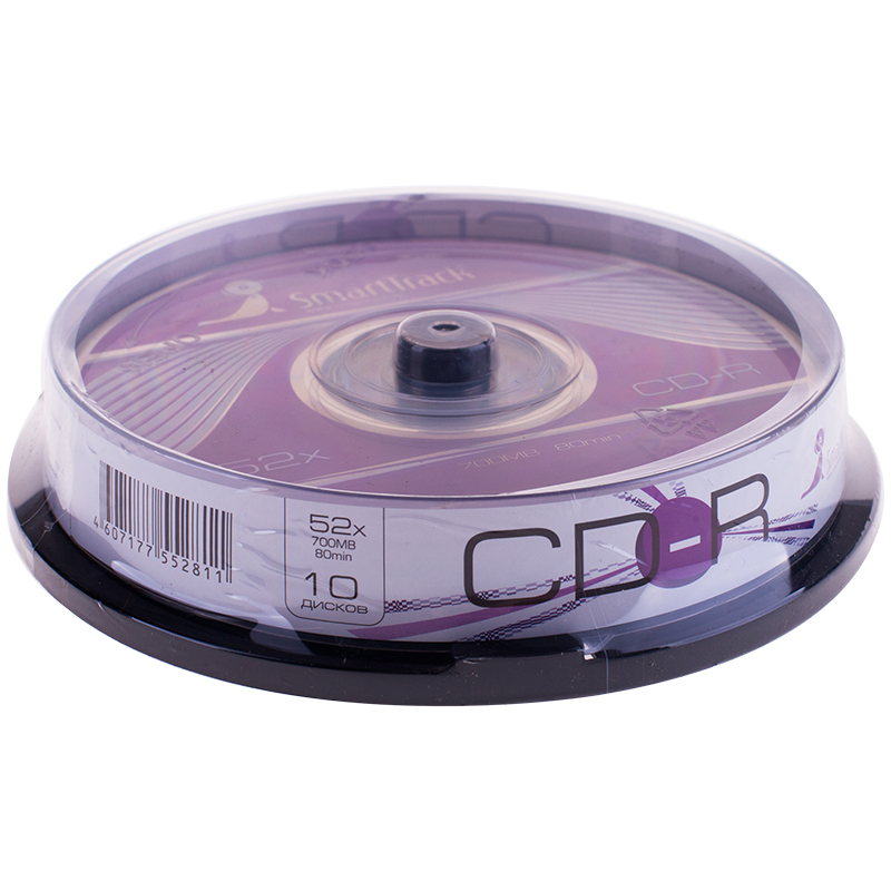  CD-R 700Mb Smart Track 52x Cake Box (10) 